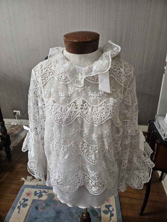 Gracia Tops - Gracia  - White Label Lace Trim Top
